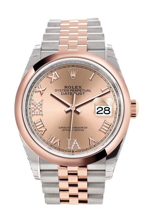 rolex datejust 36 two tone rose gold|Rolex Datejust 36 price.